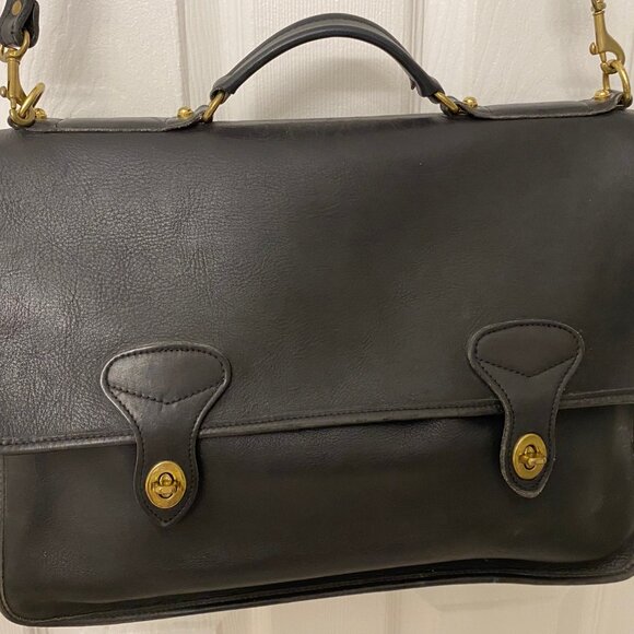 Jack Georges vintage leather book bag - Picture 2 of 11